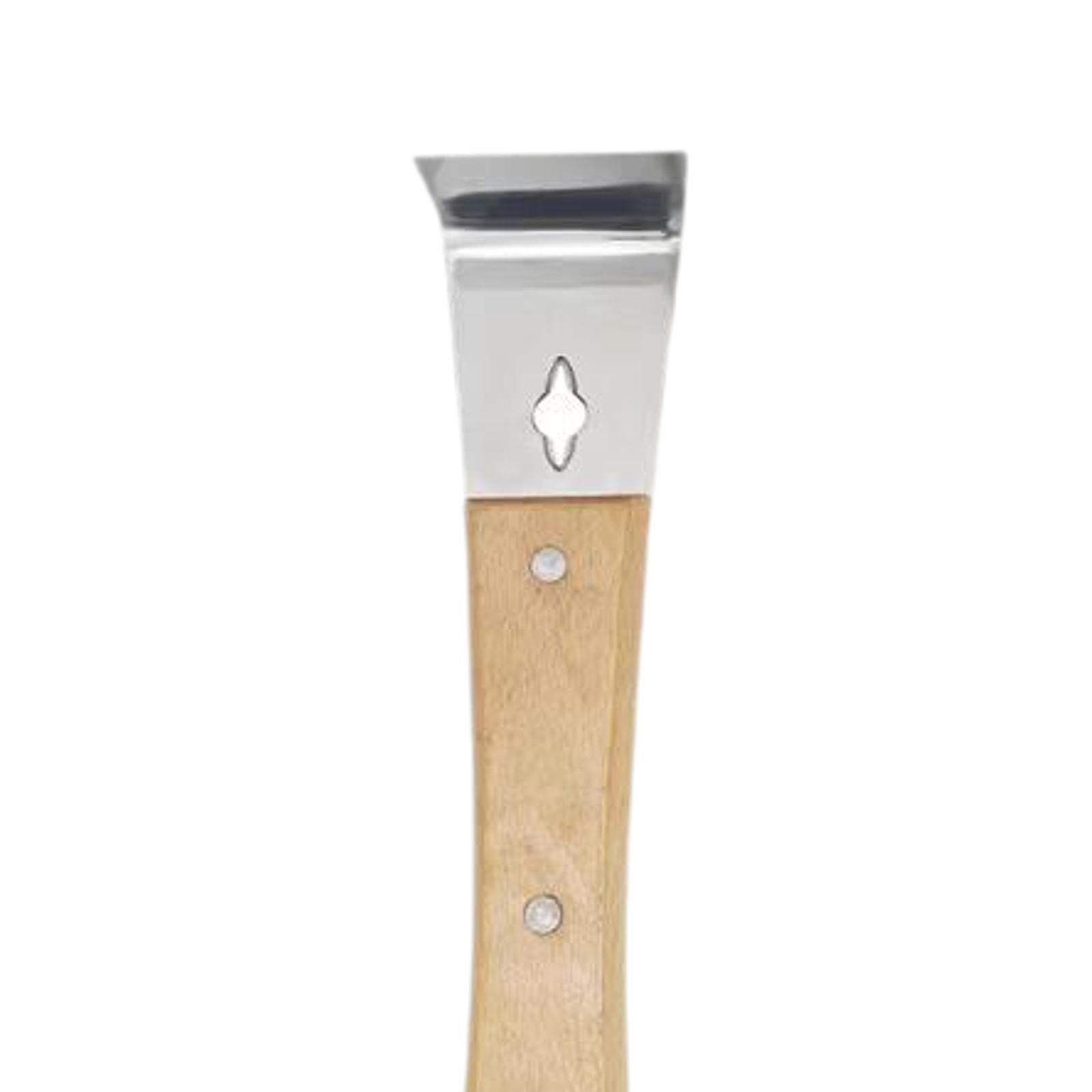 Workshop Tools Knife - Duurzame roestvrijstalen bijenkorf-schraper met verlengd houten