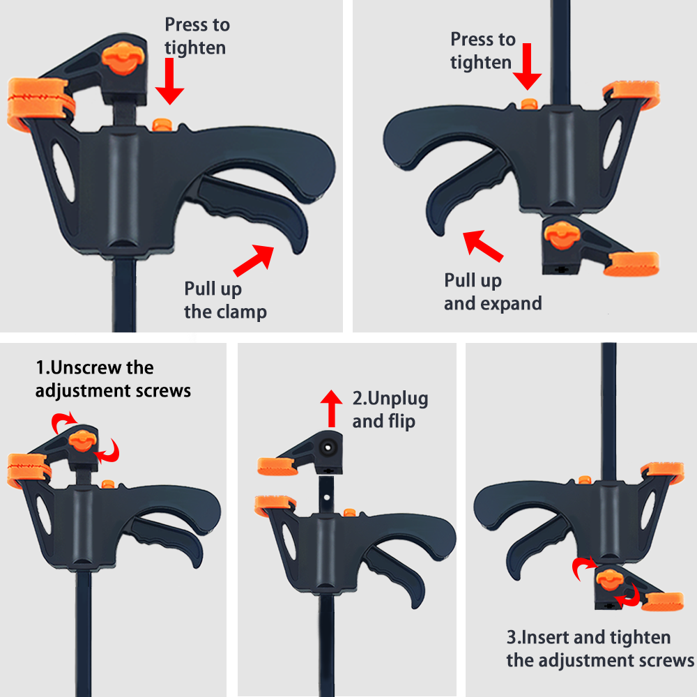 4/6/8 inch F-stijl houtbewerki - Clamp Set F Style recensie en prijs